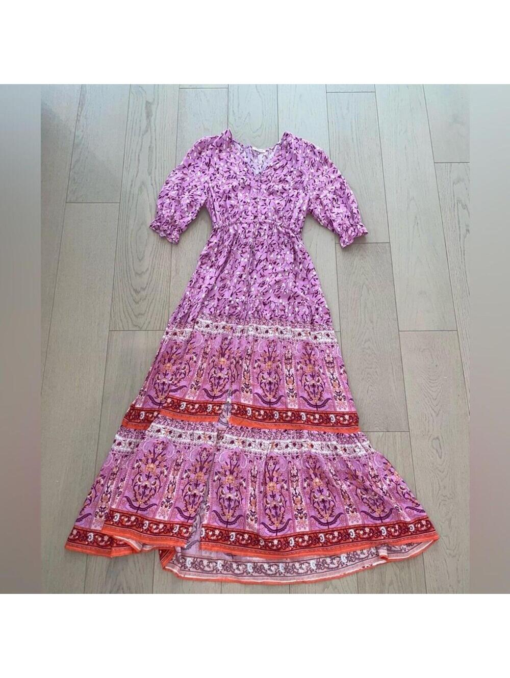 Sunday Up Long Floral Dress Size Large